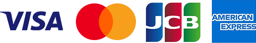 VISA,JCB,マスターカード,AMERICAN EXPRESS